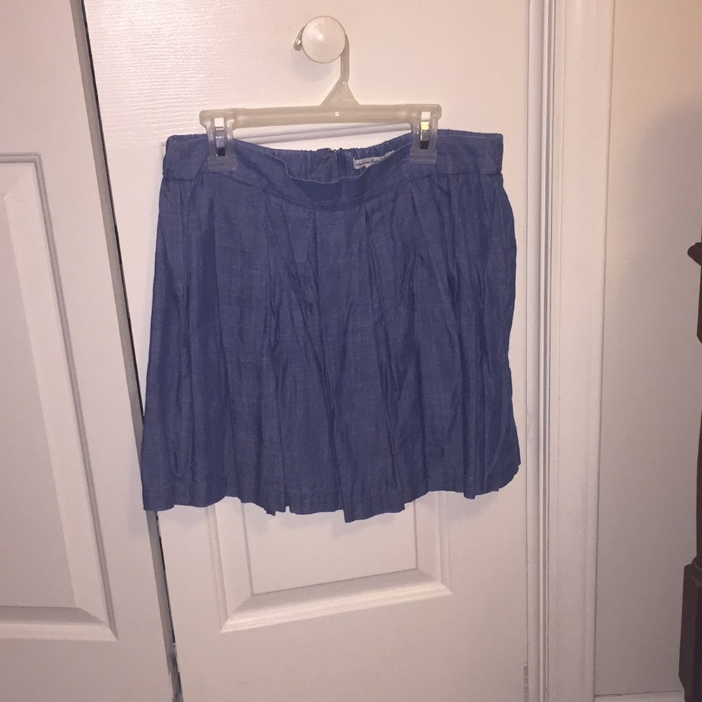 American Eagle denim pleated skirt